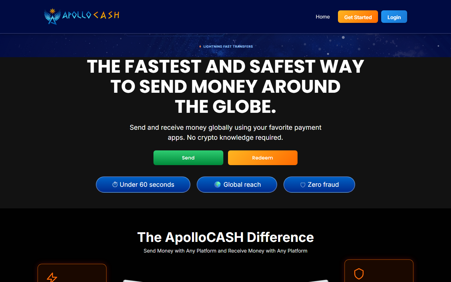 Screenshot of ApolloCash