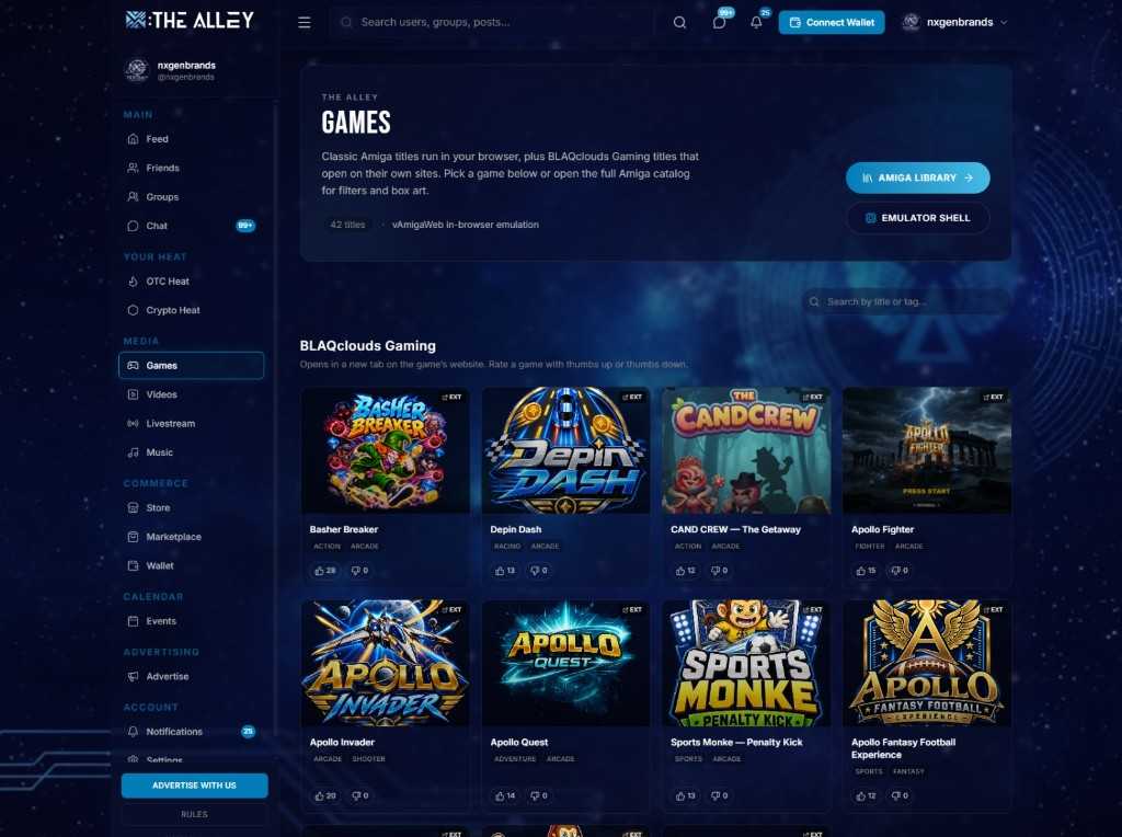 Screenshot of ApolloGames