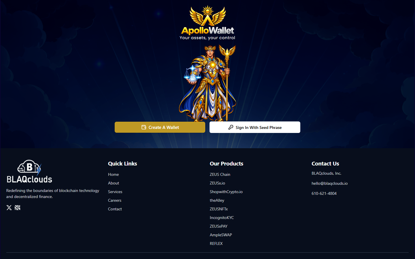 Screenshot of ApolloWallet