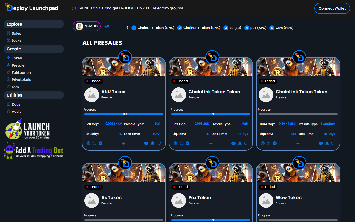 Screenshot of DeployLaunchpad
