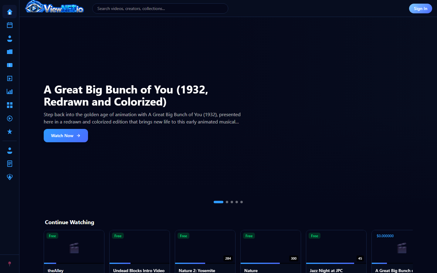 Screenshot of ViewNet